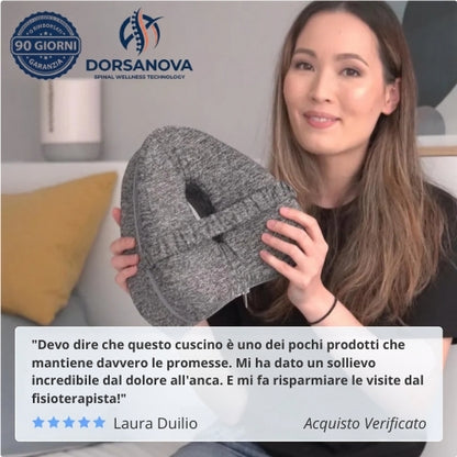 Cuscino DorsaNova™ - Sollievo per Anca, Schiena e Sciatica