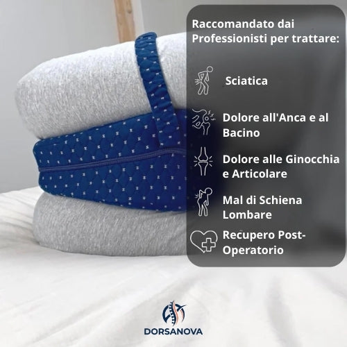 Cuscino DorsaNova™ - Sollievo per Anca, Schiena e Sciatica